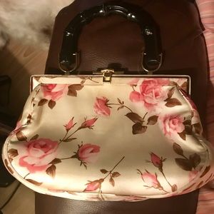 Banana Republic floral silk purse